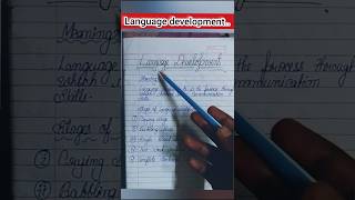 CDP - language development ll #ctetpreparation #teachertraining #deled_uptet_stet