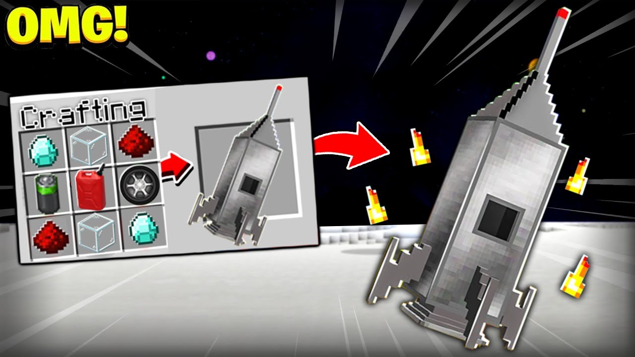 GOING TO MOON IN MINECRAFT YouTube
