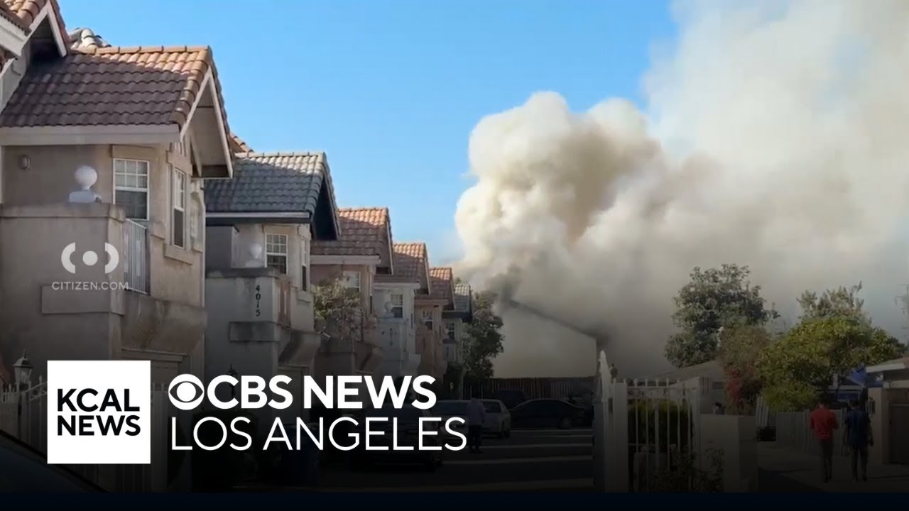 17 people displaced by fire that burns three townhomes in El Monte ...