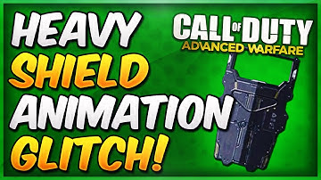 COD Advance Warfare Glitches - Funny HEAVY SHIELD ANIMATION Glitch! (Crazy/Floating Shield Glitch!)