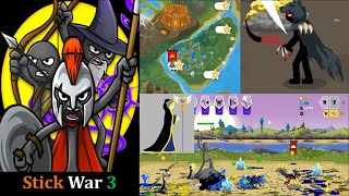 Stick War 3 Campaign Level 6 Voltaic Capital Gameplay Walkthrough: Thera vs Sicklebear and Magis