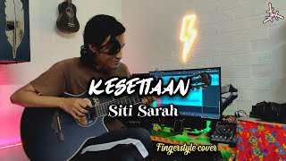 Siti Sarah - KESETIAAN | Fingerstyle cover   drum | Faiz Fezz