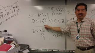 Information 4/3/19 Japanese 1   い adjective conjugation News