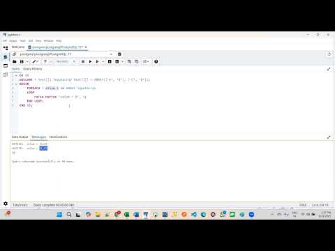 Part 48 - PostgreSQL - PL pgSQL - Foreach Loop By Ramesh Babu Bollu