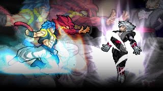 Gogeta Blue & Gogeta Ss4 Vs Baby Vegito Sprite Animation