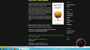How to Get a Mac Cursor For Windows Vista