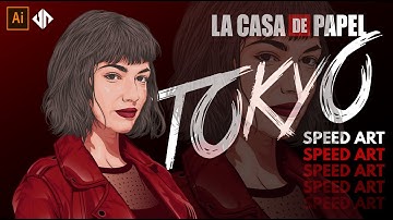 TOKYO Money Heist /  Vector Art  / Adobe Illustrator / Speed Art