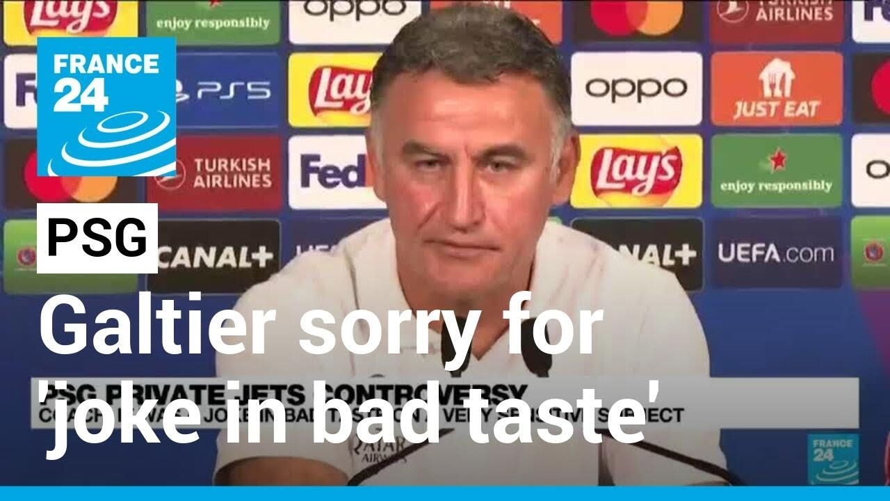 PSG coach Galtier sorry for 'joke in bad taste' over train travel • FRANCE 24 English