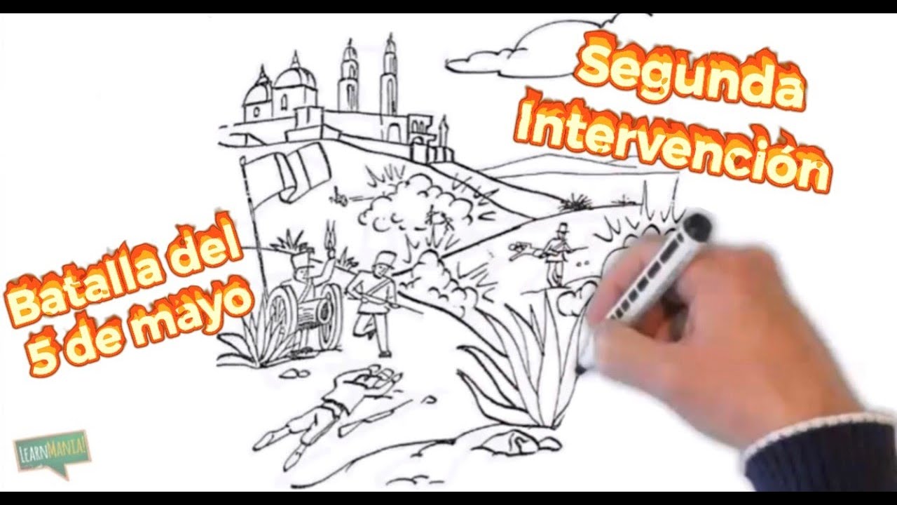 segunda INTERVENCIÓN FRANCESA/Batalla del 5 de MAYO | Draw my Life - YouTube