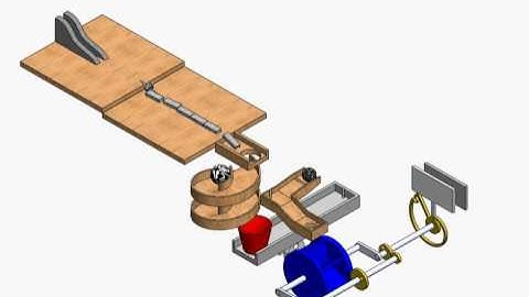 Rube Goldberg Machine designed in SolidWorks - Part 1