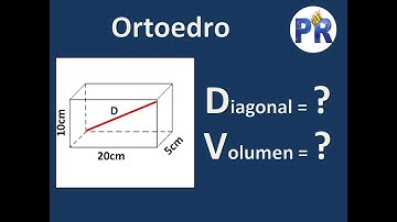 Ortoedro (prisma rectangular) | Diagonal y Volumen.
