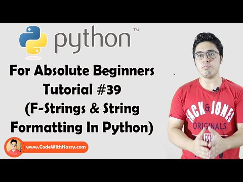 Video: Cum tastați un șir F în Python?