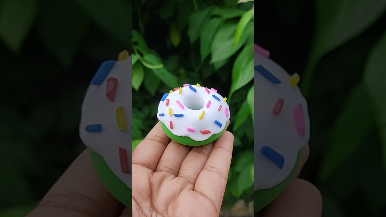 How to make donuts with super clay❤