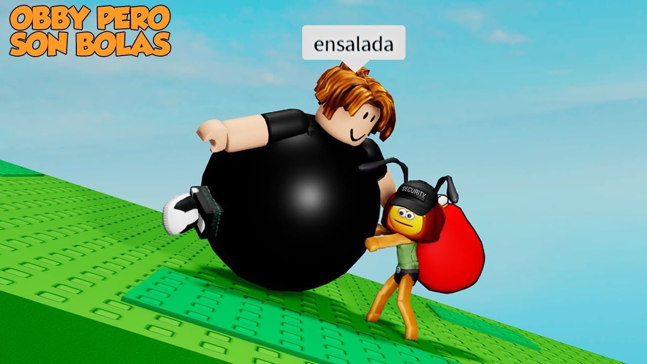 OBBY PERO SOY UNA BOLA MOMENTOS DIVERTIDOS (ROBLOX)
