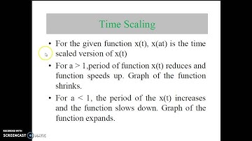 Operation on signals