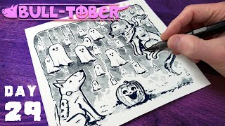 Inktober Day 29 | Ghosts and Spirits | Dog Drawings