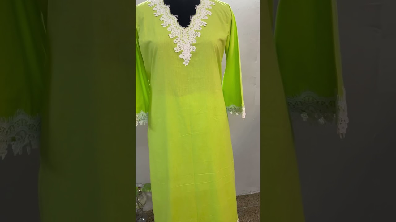 Kurta with lace detailing 