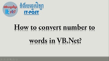 How to convert number to words in VB.Net?