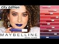 MAYBELLINE MATTE INK City Edition  Reseña y LIP Swatches