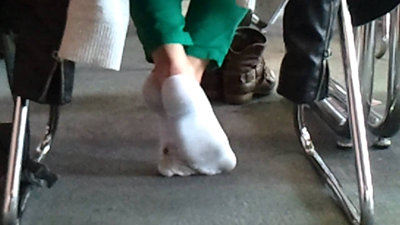 girl in dirty white socks YouTube