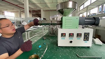 Part 4: The SJ25 extruder is fixed after the PETG extrusion. Pellet feeding problem