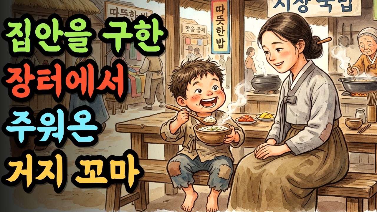 친동생에게 독을 탄 큰시누이, 장터 거지 꼬마의 코 한 번에 전부 들통나다 | 야담 옛날이야기 오디오북 전설 민담