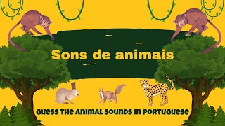 Sons de animais - Guess the Animal Sounds in Portuguese screenshot 1