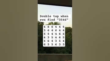 Observation Visual Test: 5 Seconds For You To Spot:3546 . Try Your Skills!  #search #puzzle #shorts