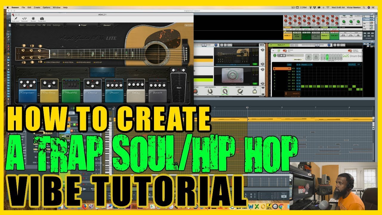 A HIP HOP/TRAP SOUL VIBE TUTORIAL IN PROPELLERHEAD REASON 10 YouTube