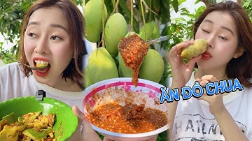 Thử Thách Cầm Tô Mắm Đường Đi Khắp Xóm Ăn Đồ Chua