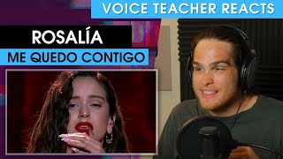 Rosalía - Me quedo contigo | Voice Teacher Reacts