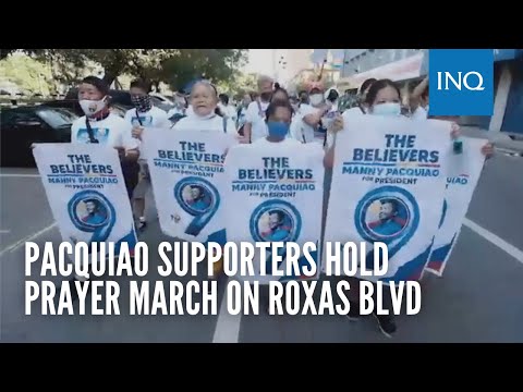 Pacquiao supporters hold prayer march on Roxas Blvd