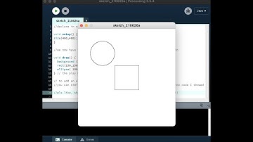 How to draw simple shapes using Processing