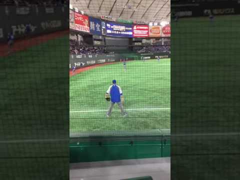2017　WBC　東京ドーム　イスラエル代表　キャッチボール