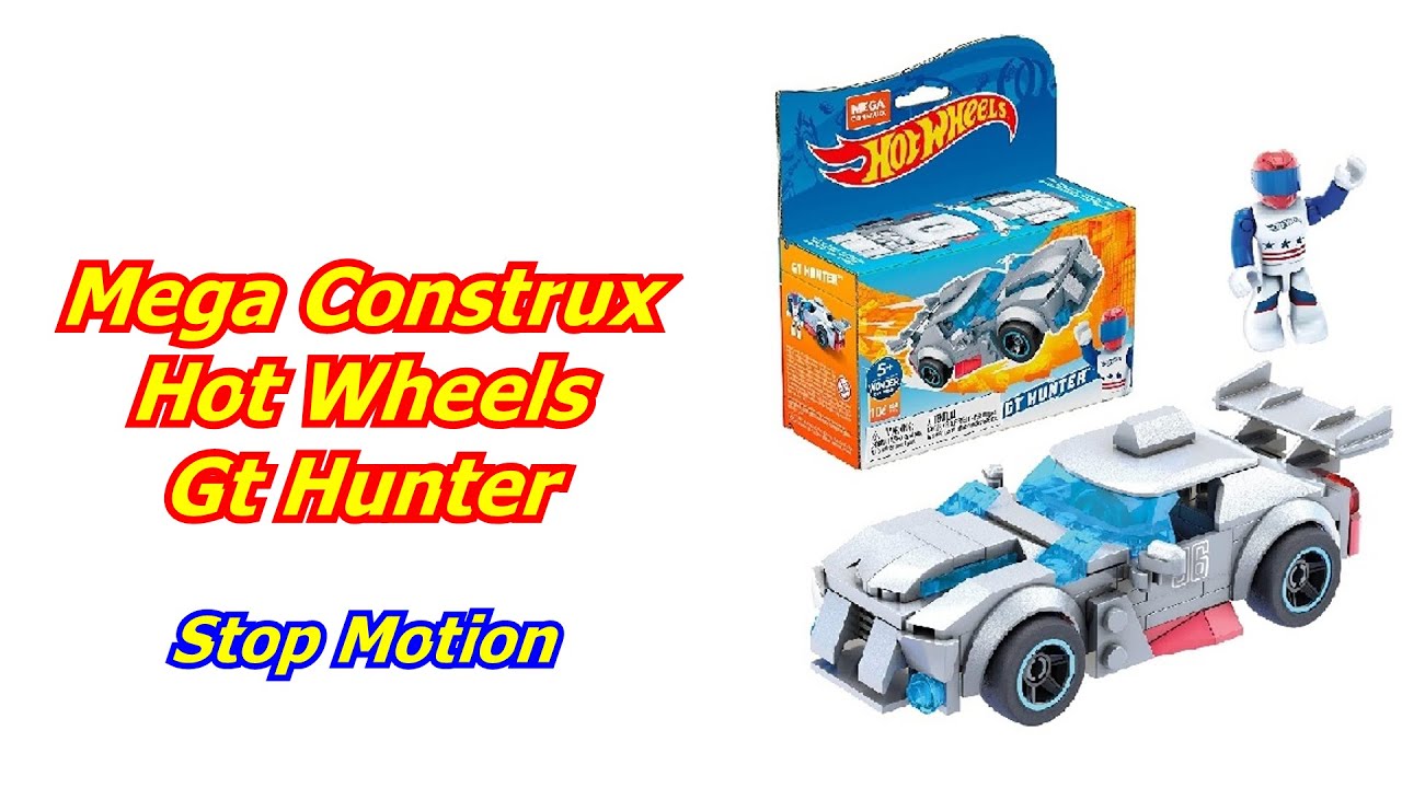 Mega Construx Hot Wheels Gt Hunter Construction Set Unbox Stop Motion Build