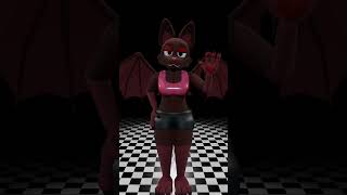 Madeline welcomes you to the show! #blender #furry #bat #fnaf #analoghorror #animation