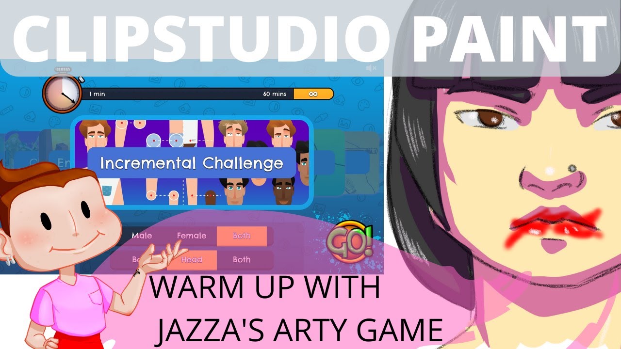 Incremental Challenge with JAZZA'S ARTY GAME Clipstudio Paint YouTube