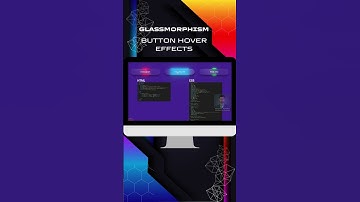 Glassmorphism | Stunning Button Hover Effects | HTML CSS #html5 #css