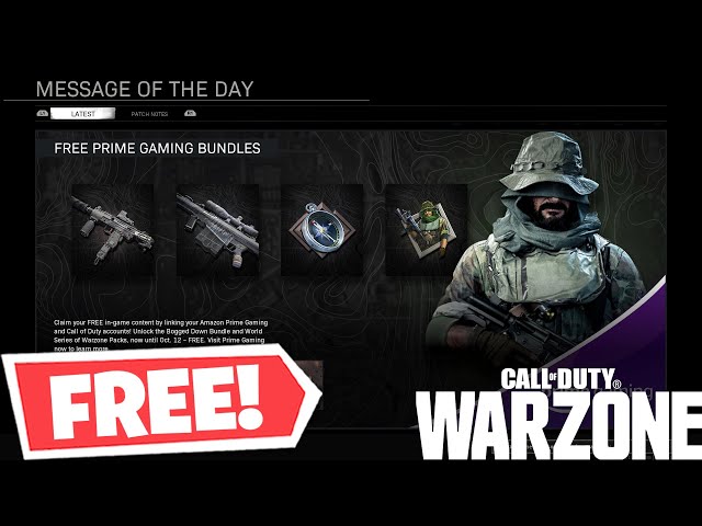 Warzone - FREE Flight School Bundle! How To Get PRIME GAMING Warzone  Content FOR FREE! 