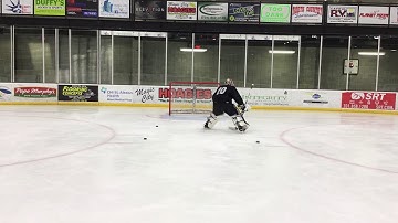 Goaltender Warm Up [ Box Drill - Butterfly W/ On-Ice Recovery ]