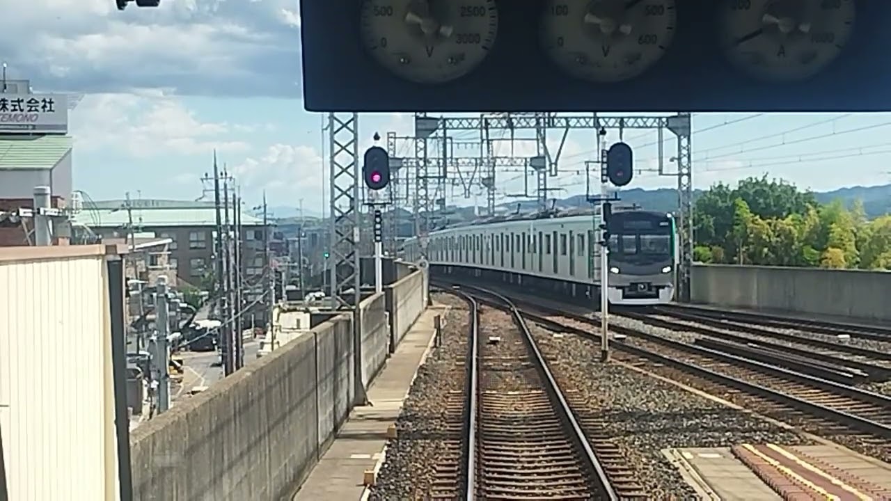 【近鉄】京都線　普通新田辺行　向島―新田辺間（前面展望）