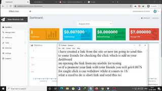 WikiLinkz Best URL shortener Earning Website 2020 | Highest Paying Ever |Earn Money Online| Tutorial screenshot 5