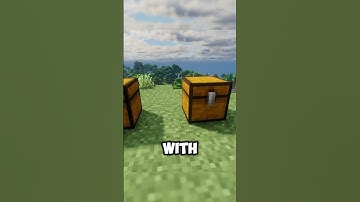 difference between a chest and a chest with a trap in MINECRAFT #minecraft #minecraftshorts