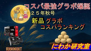 【新・コスパ最強グラボ誕生】新品グラボコスパランキング　２５年秋号・11月号
