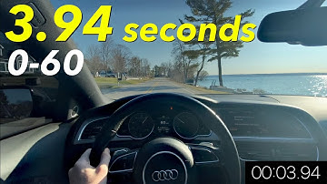 2013 Audi S5 POV Launch Control: 0-60 in 3.94 Seconds