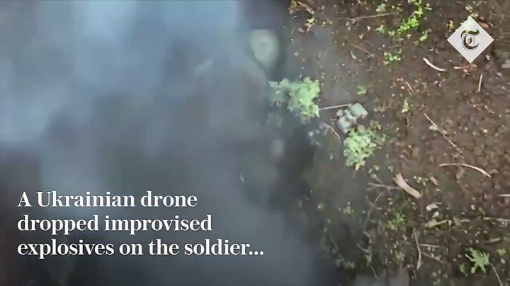 😱Russian soldier caches and throws away Ukraine and drone bom