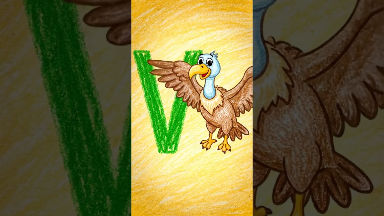 ABC Animals for Kids 🐚🦅🐳🐠 | Learn Letters U to X