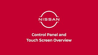 2026 Nissan Pathfinder - Control Panel and Touch Screen Overview