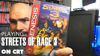 Streets of Rage 3 for Sega Genesis on a CRT (Memory Lane)