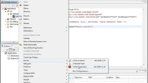 Create a New Flex Project in Flash Builder 4